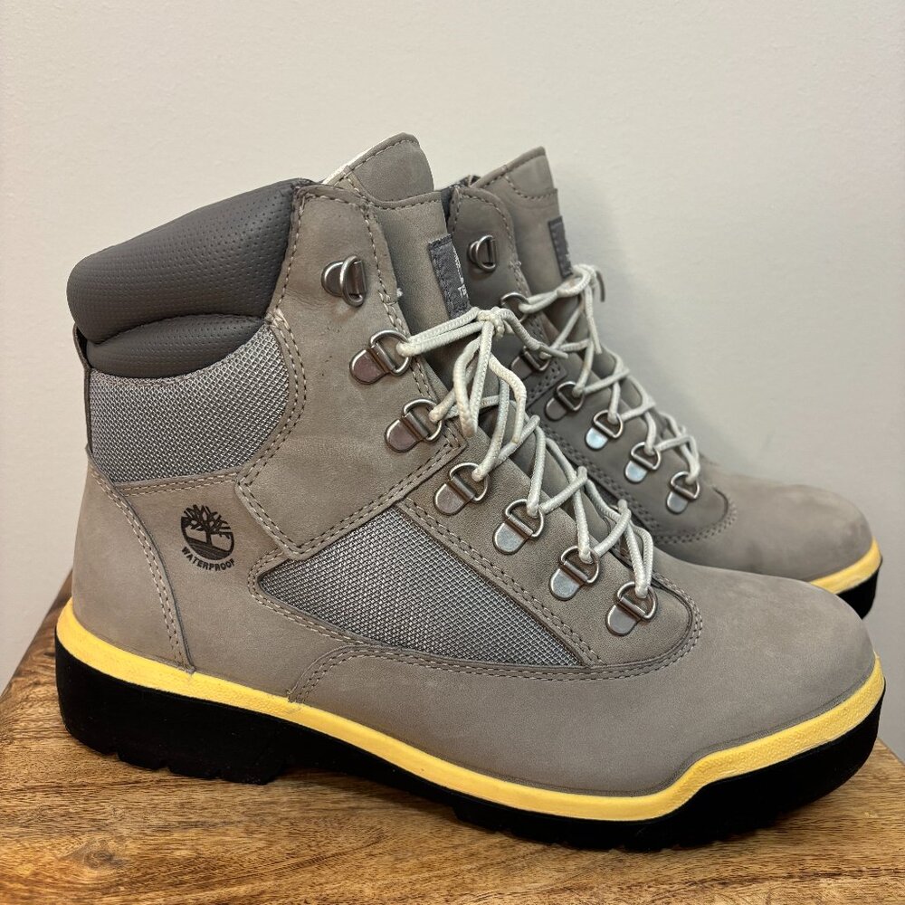 Timberland 6'' Field Boot Waterproof Grey Suede - Winter Streetwear Work Boot